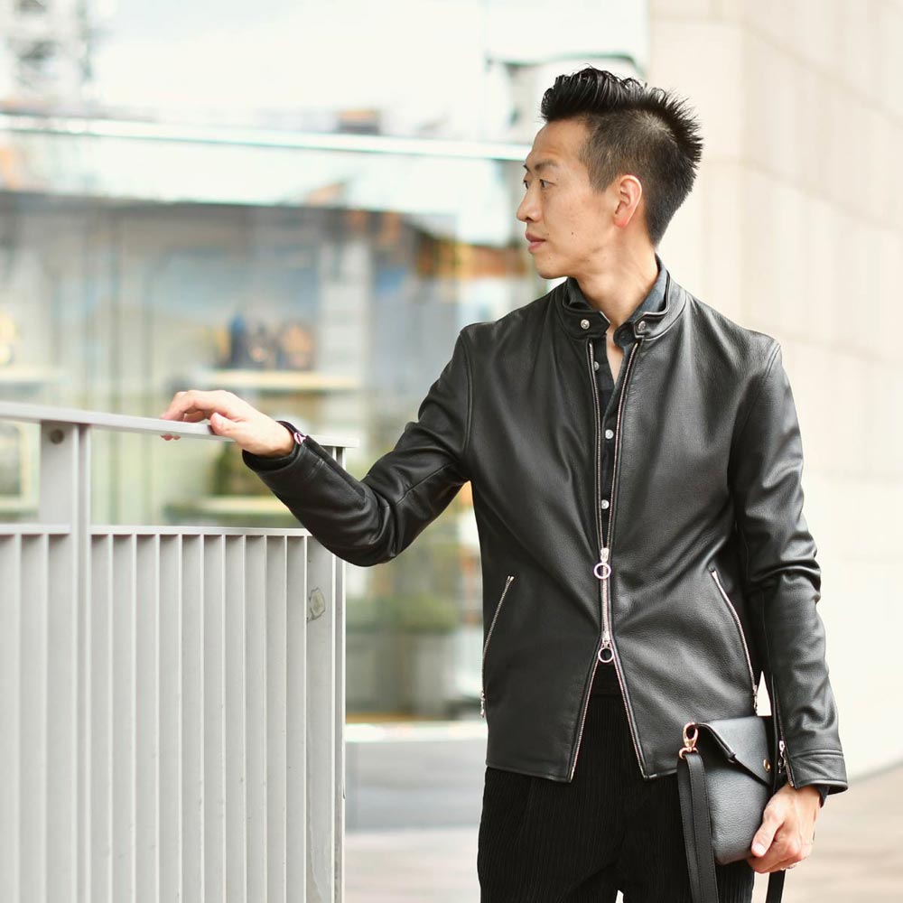 極上レザーでシックなブラックコーデ！！SERAPHIN【セラファン