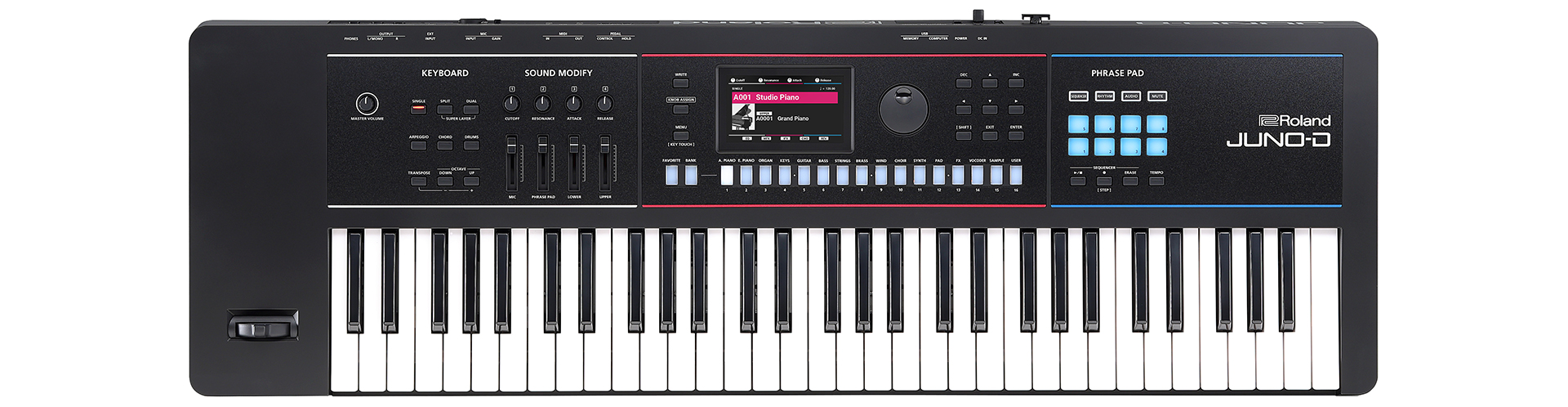 ROLAND 新 JUNO-D | 入門機の定番シンセが9年ぶりにリニューアル