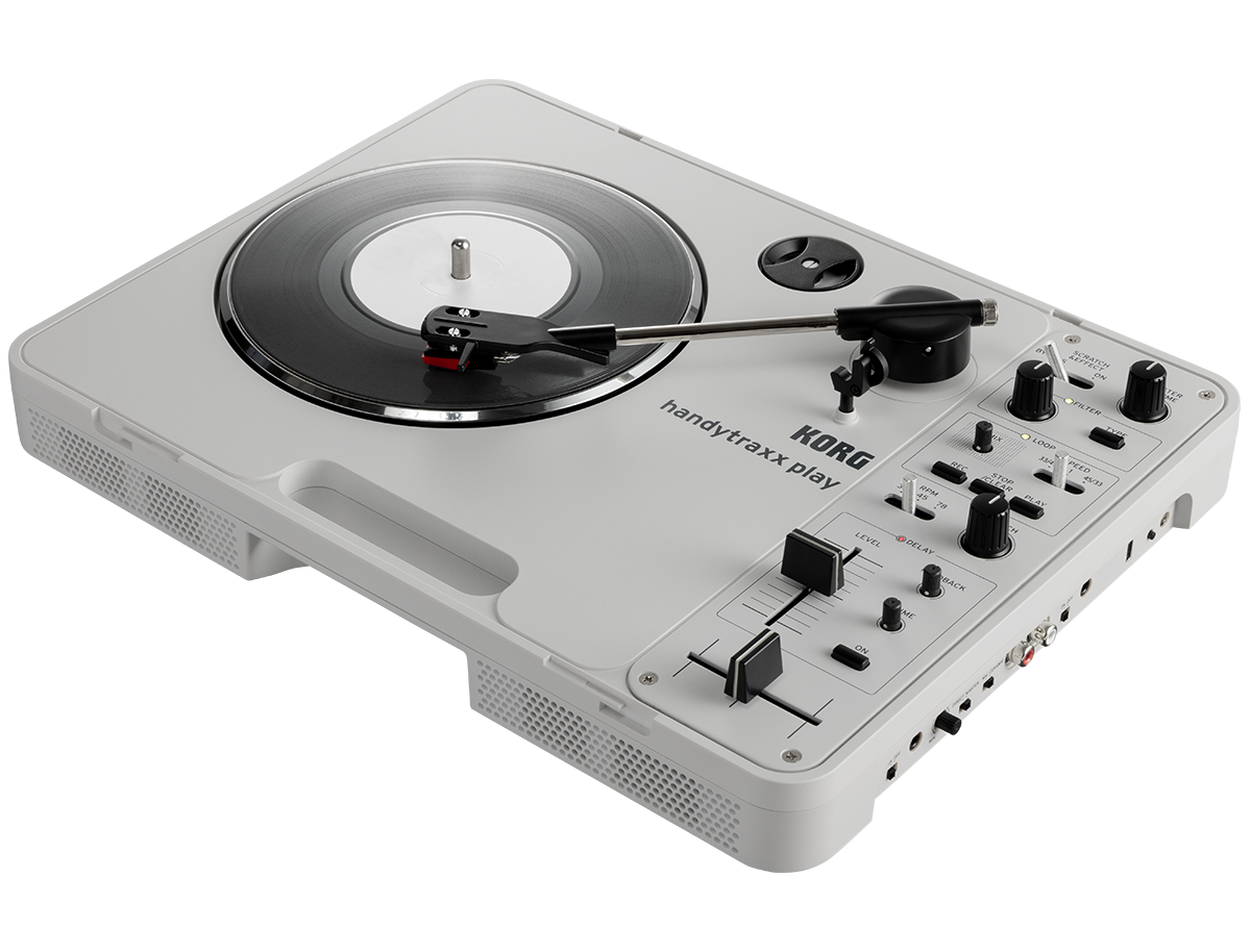 KORG handytraxx play | 多機能なポータブル・レコードプレーヤー
