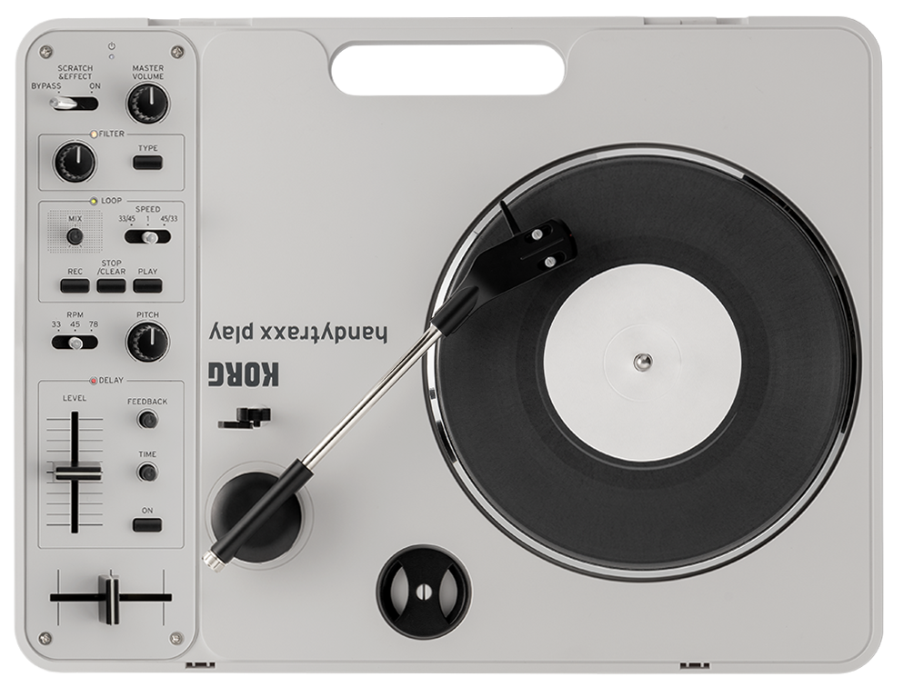 KORG handytraxx play | 多機能なポータブル・レコードプレーヤー