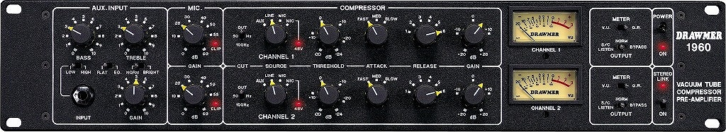 レコーディングでの活躍間違いなし！コンプ内蔵で1台2役のプリアンプ