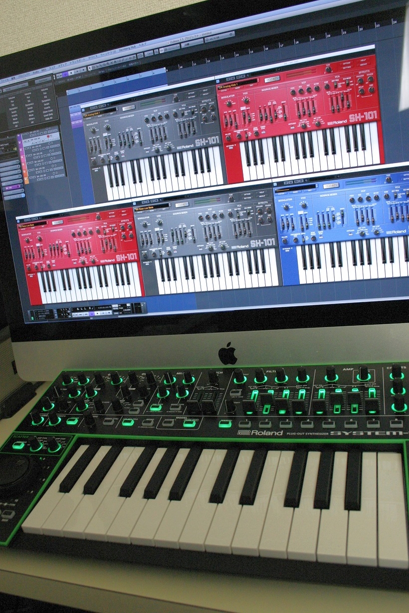 SH-101 PLUG OUT【レビュー】プラグアウト・シンセサイザー「SYSTEM-1