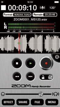 ZOOM iQ7 | iPhone / iPad 用の高品質なステレオコンデンサマイク