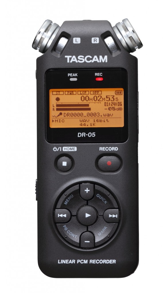 24ビット/96kHzのハイレゾ対応リニアPCMレコーダー TASCAM DR-05VER2-J