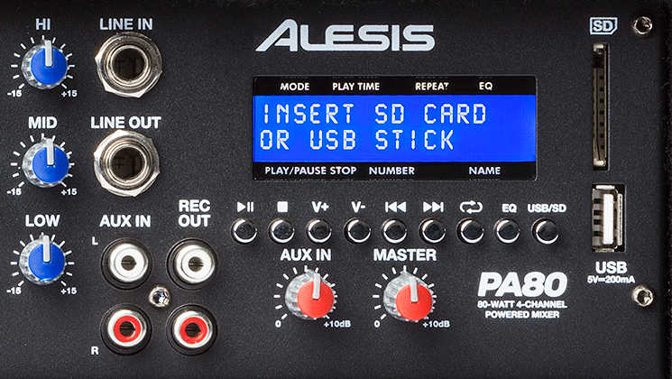 ⼿頃な価格ですべてが揃うオールインワンPAシステム Alesis PA System