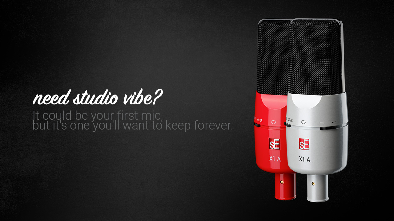 ラージダイアフラムを搭載したコンデンサーマイクのエントリーモデル