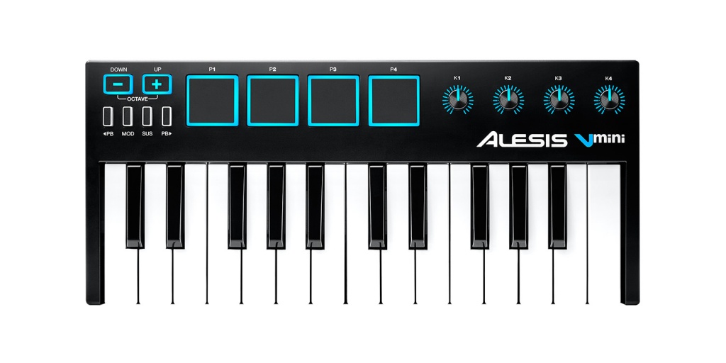 ポータブルな25鍵USB-MIDIコントローラー Alesis「V Mini」 | Digiland