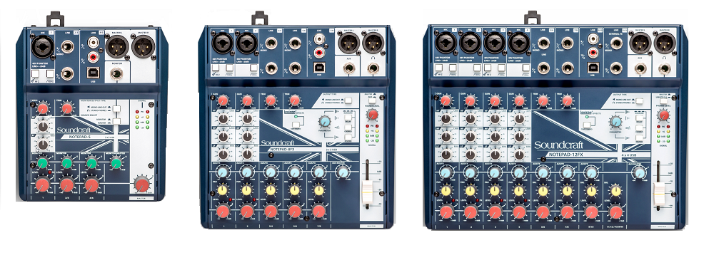 Soundcraft Notepad シリーズ発表 | USBアナログ・ミキシング