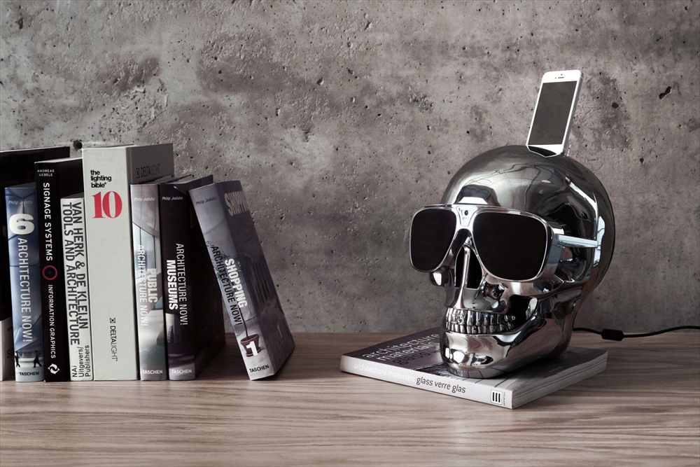 Music Life Aero Skull HD+ | サングラスをしたドクロのBluetooth