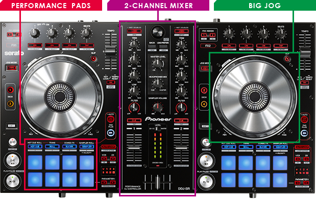 Pioneer DJ 「Serato DJ」専用DJコントローラー「DDJ-SR」発表！「DDJ