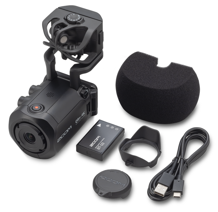 ZOOM ” Q8n-4K ” | 4K対応の高音質な動画撮影とライブ配信が手軽に