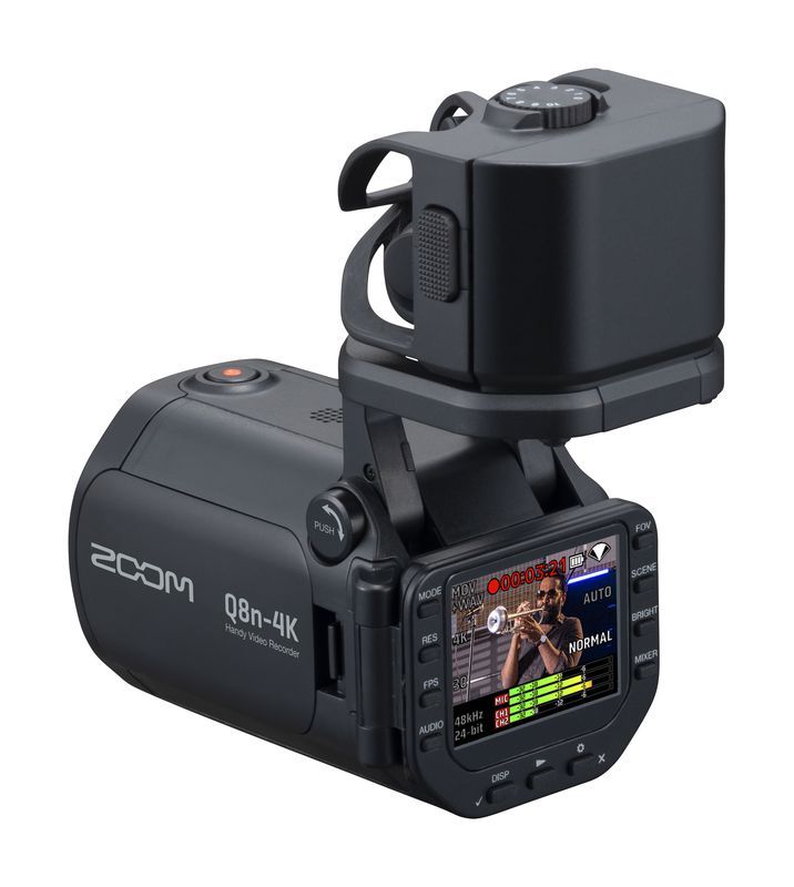 ZOOM ” Q8n-4K ” | 4K対応の高音質な動画撮影とライブ配信が手軽に