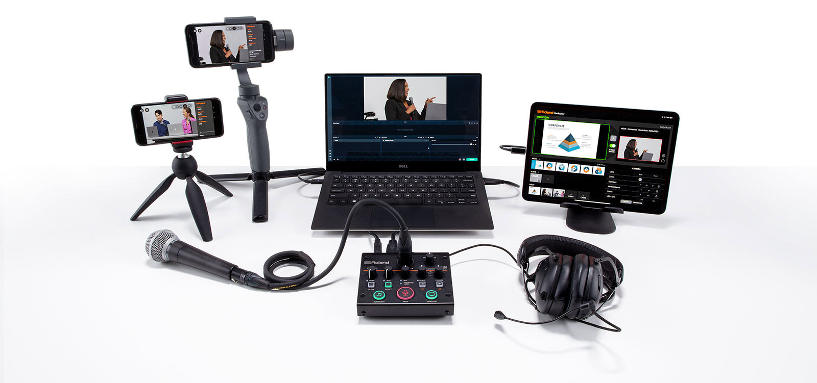 Roland ” UVC-02 / CGM-30 ” | Web会議やプレゼンテーションに最適な