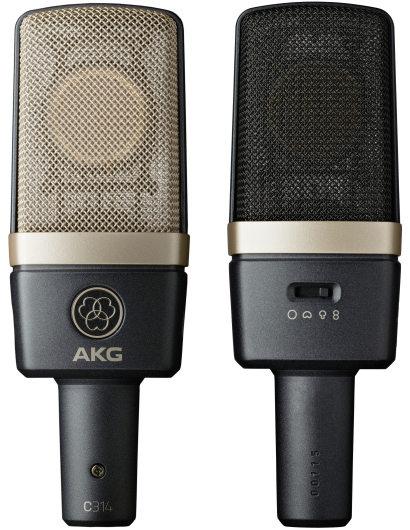 AKG C314 発表！C414 XLSの音質を受け継ぐマルチパターンコンデンサー