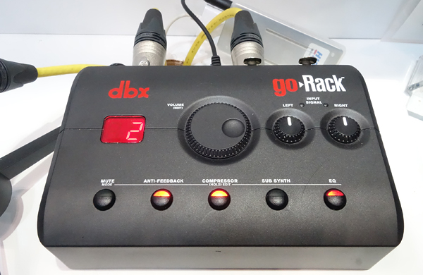 ありそうでなかった便利なコンパクトPAプロセッサー dbx goRack