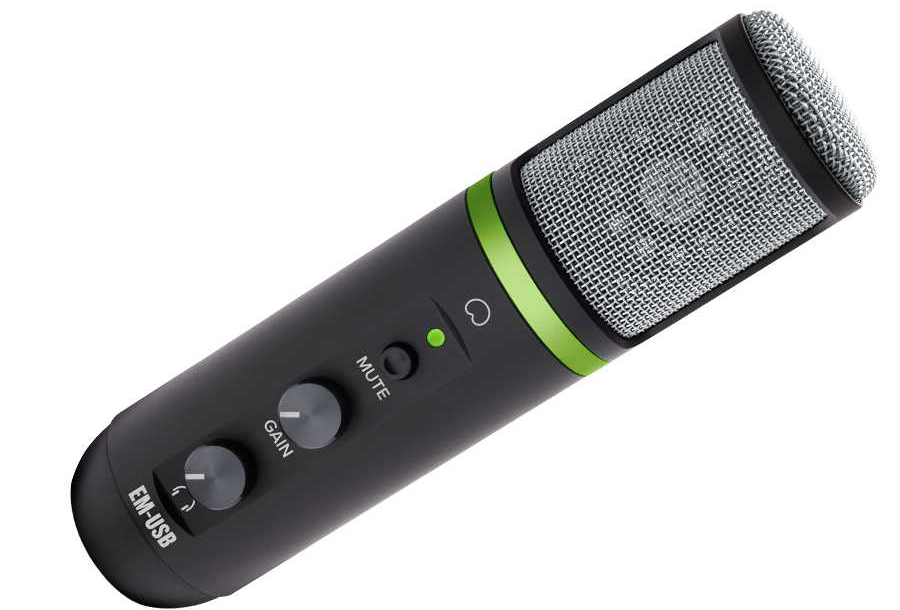 Mackie EM-USB | モバイル録音やライブ配信に便利なUSBコンデンサー