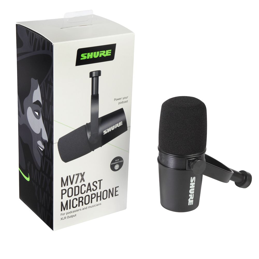 SHURE MV7X | 実況やライブ配信、動画撮影に最適なポッドキャスト