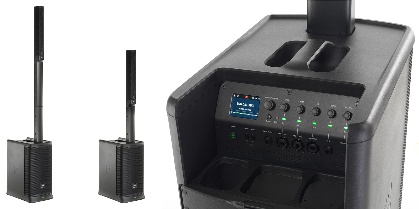 JBL EON ONE MK2-Y3 | 簡単運用のコラム型PAシステムで充電式