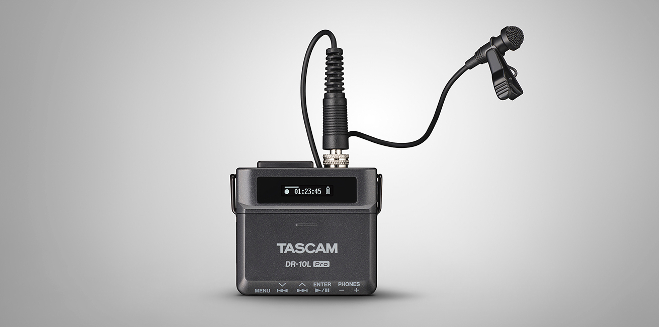 TASCAM DR-10L Pro | 32-bit float録音に対応！電池2本で24時間駆動も