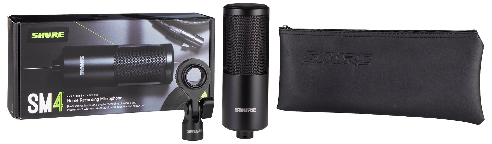 Shure SM4 | ご自宅でのボーカル・楽器録音向けに設計された