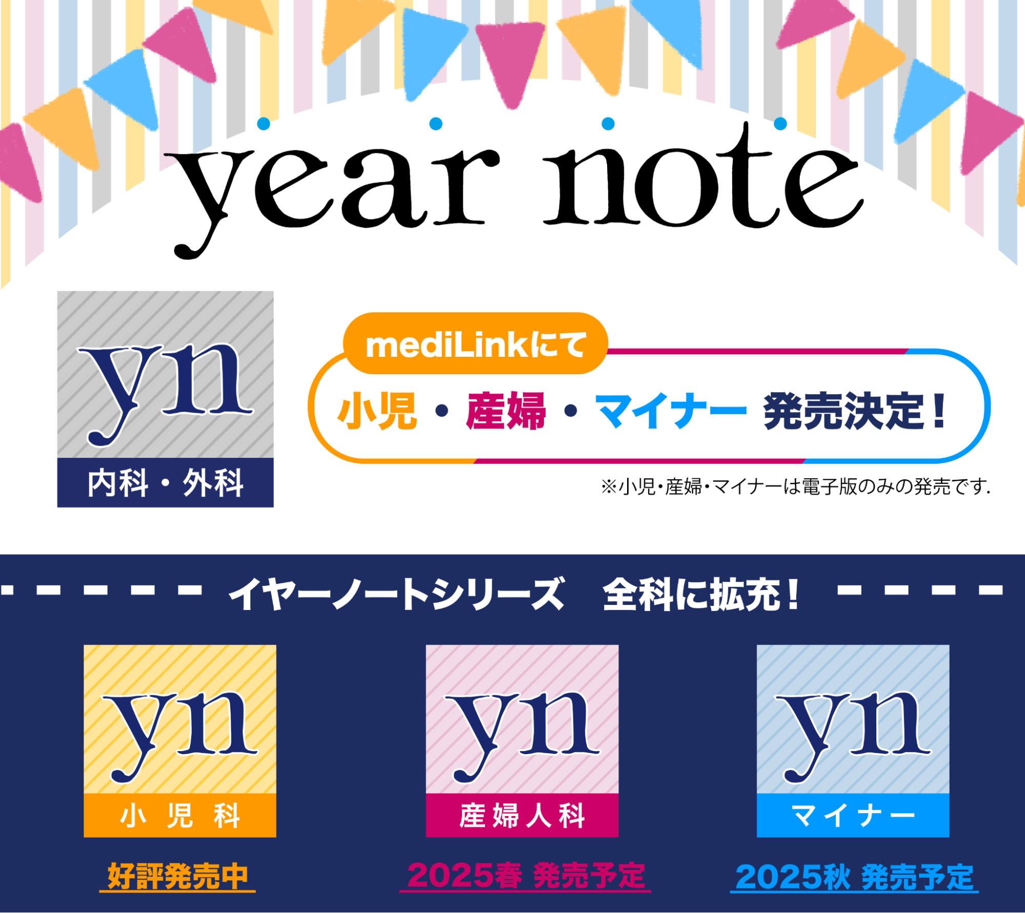 イヤーノート全科揃います！～CBT・実習・国試対策，内科専門医試験