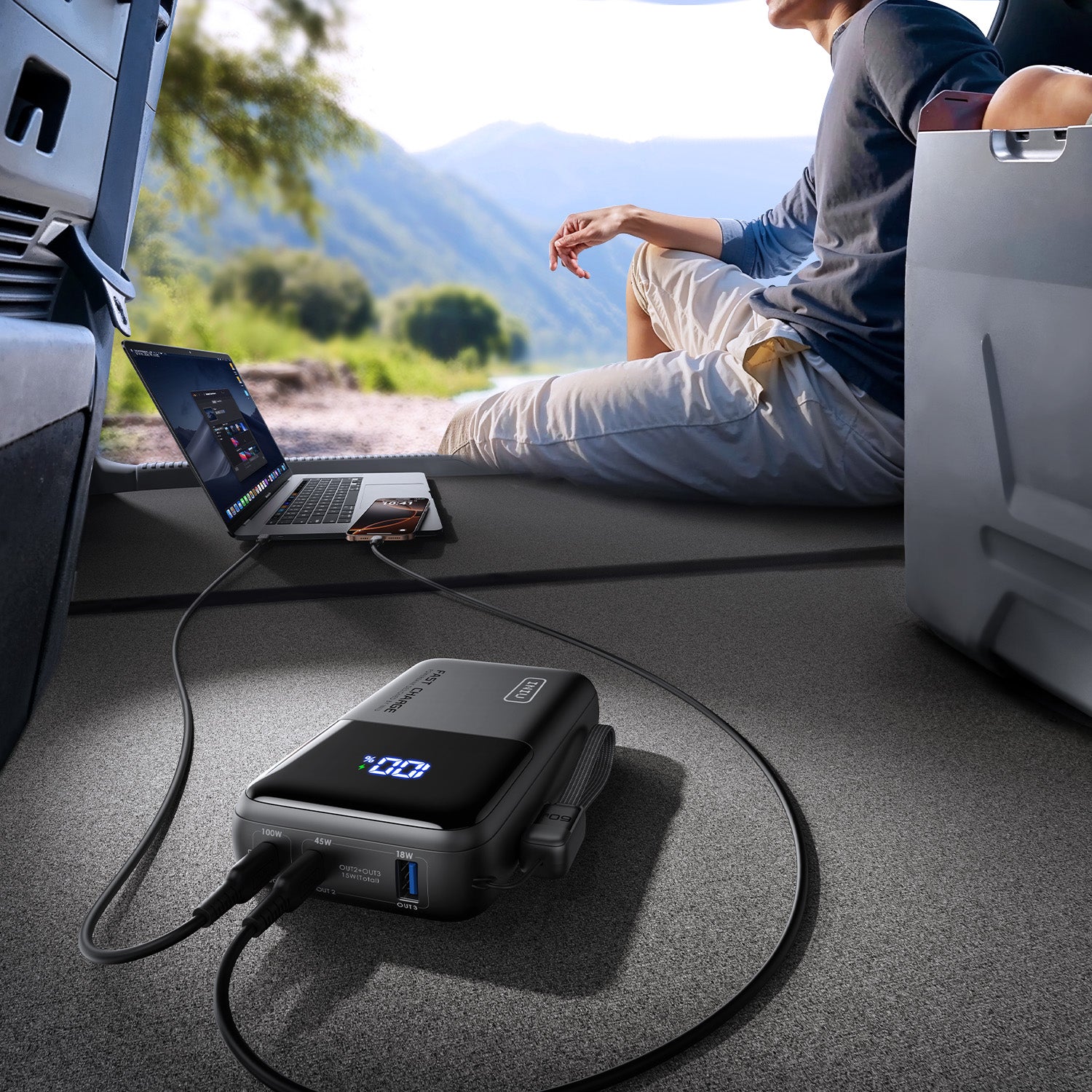 INIU | P63-E1 100W High Capacity Laptop Power Bank | 25000mAh