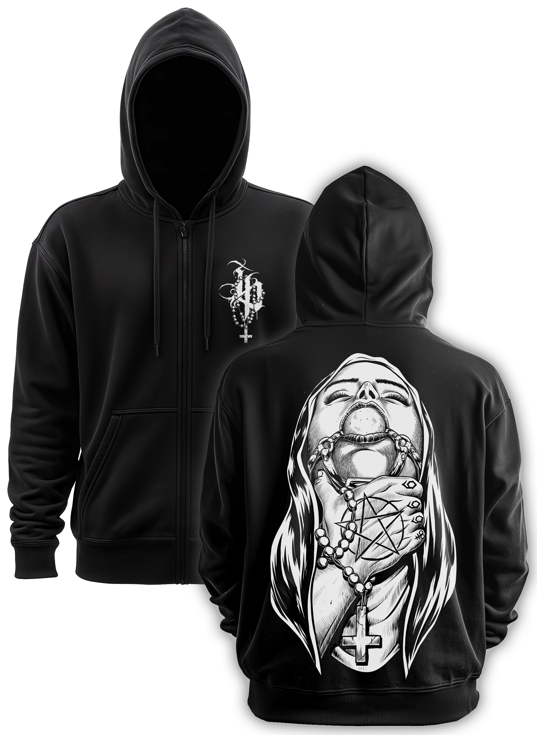 Choked Up Zip-Up Hoodie – INK POISONING APPAREL