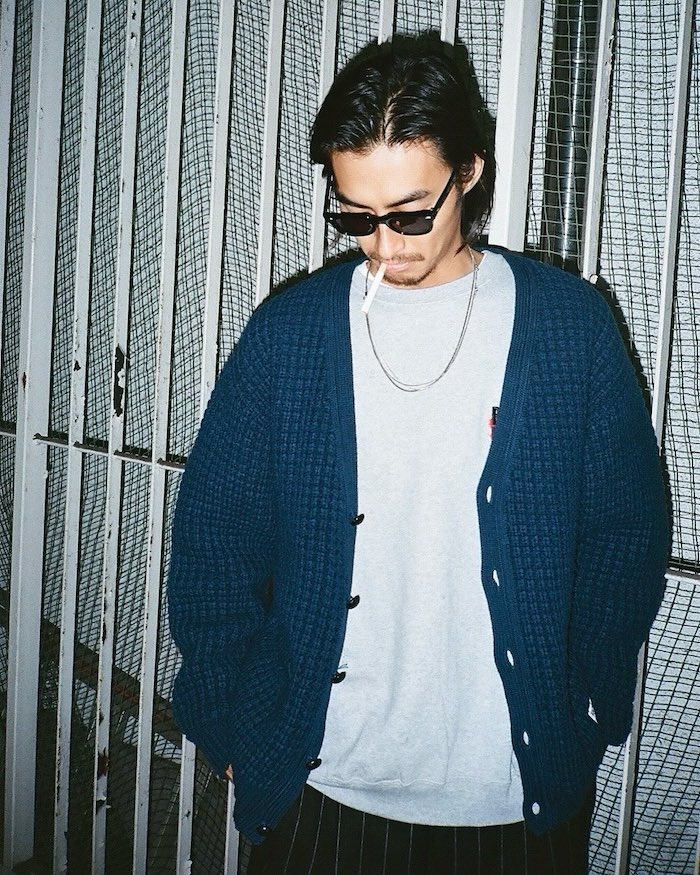 WACKO MARIA(ワコマリア)｜WAFFLE KNIT CARDIGAN｜正規通販取扱店 In STATE