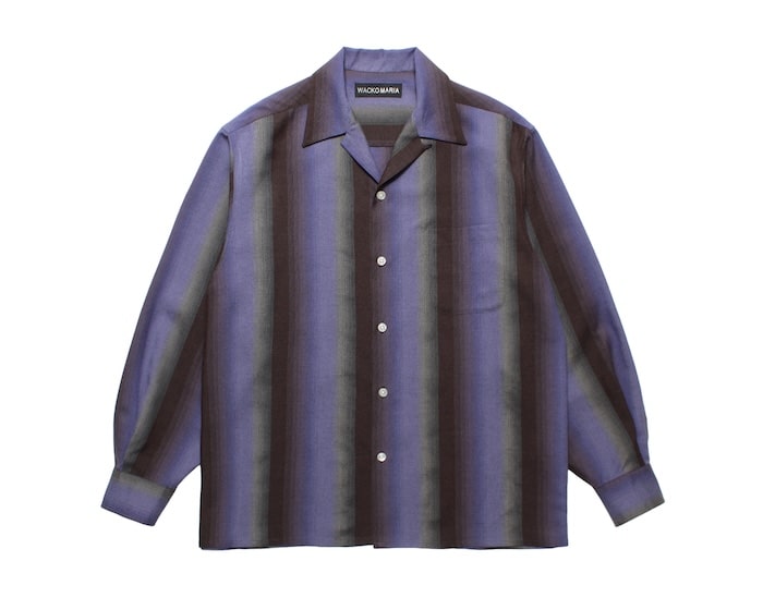 WACKO MARIA(ワコマリア)｜STRIPED OPEN COLLAR SHIRT L/S｜正規通販