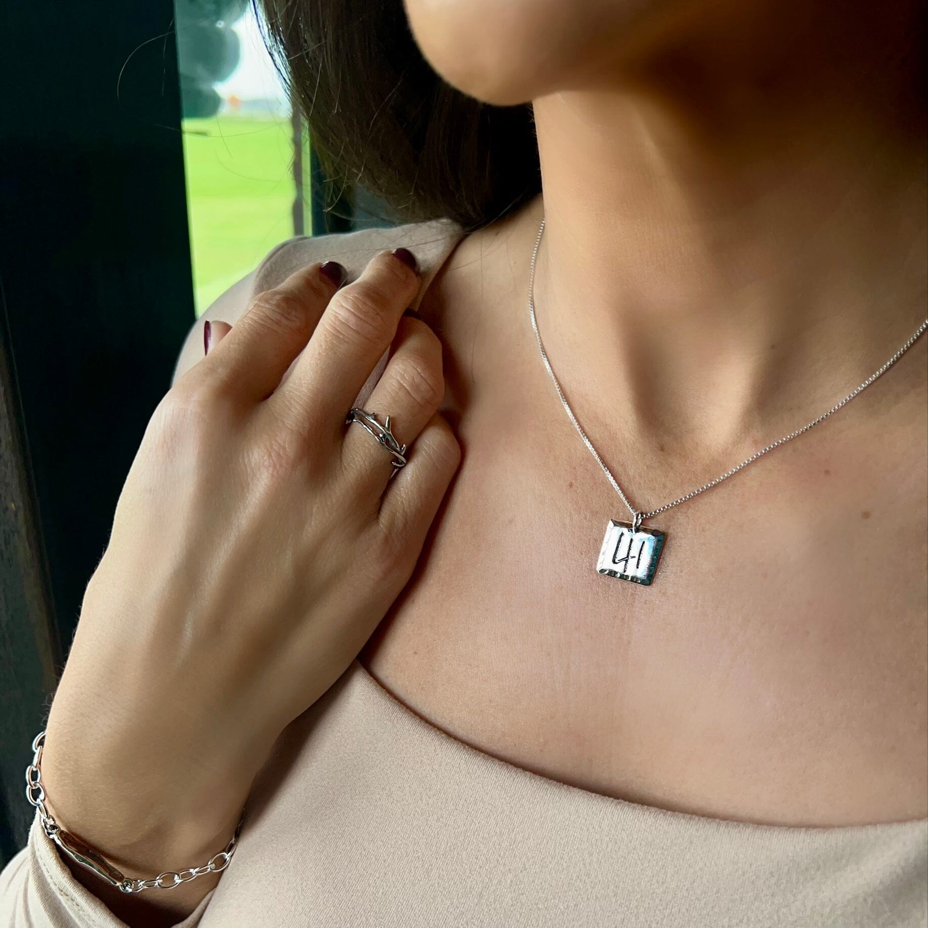 41 Necklace - Silver