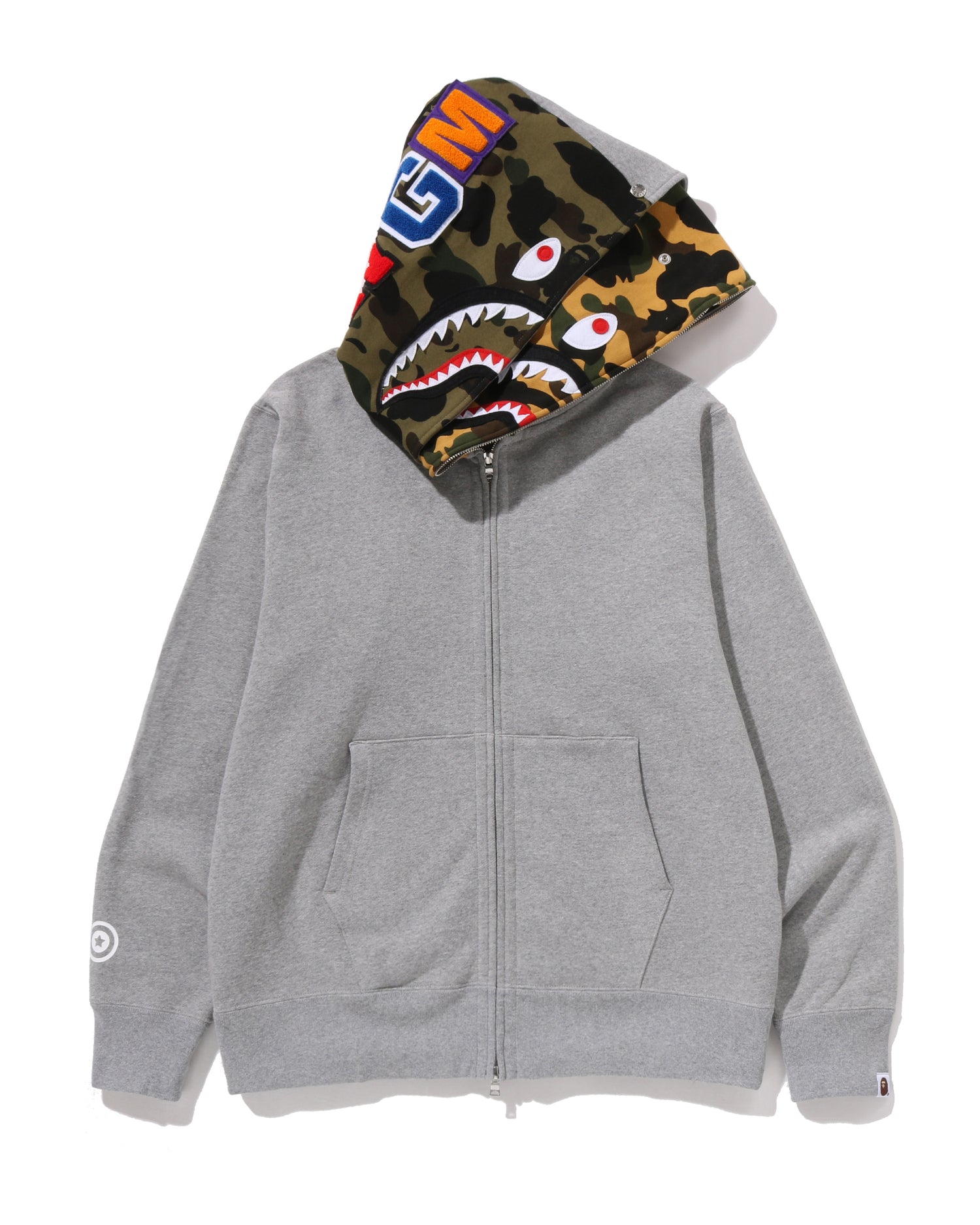 A BATHING APE® Shark Full Zip Double Hoodie | Bape official
