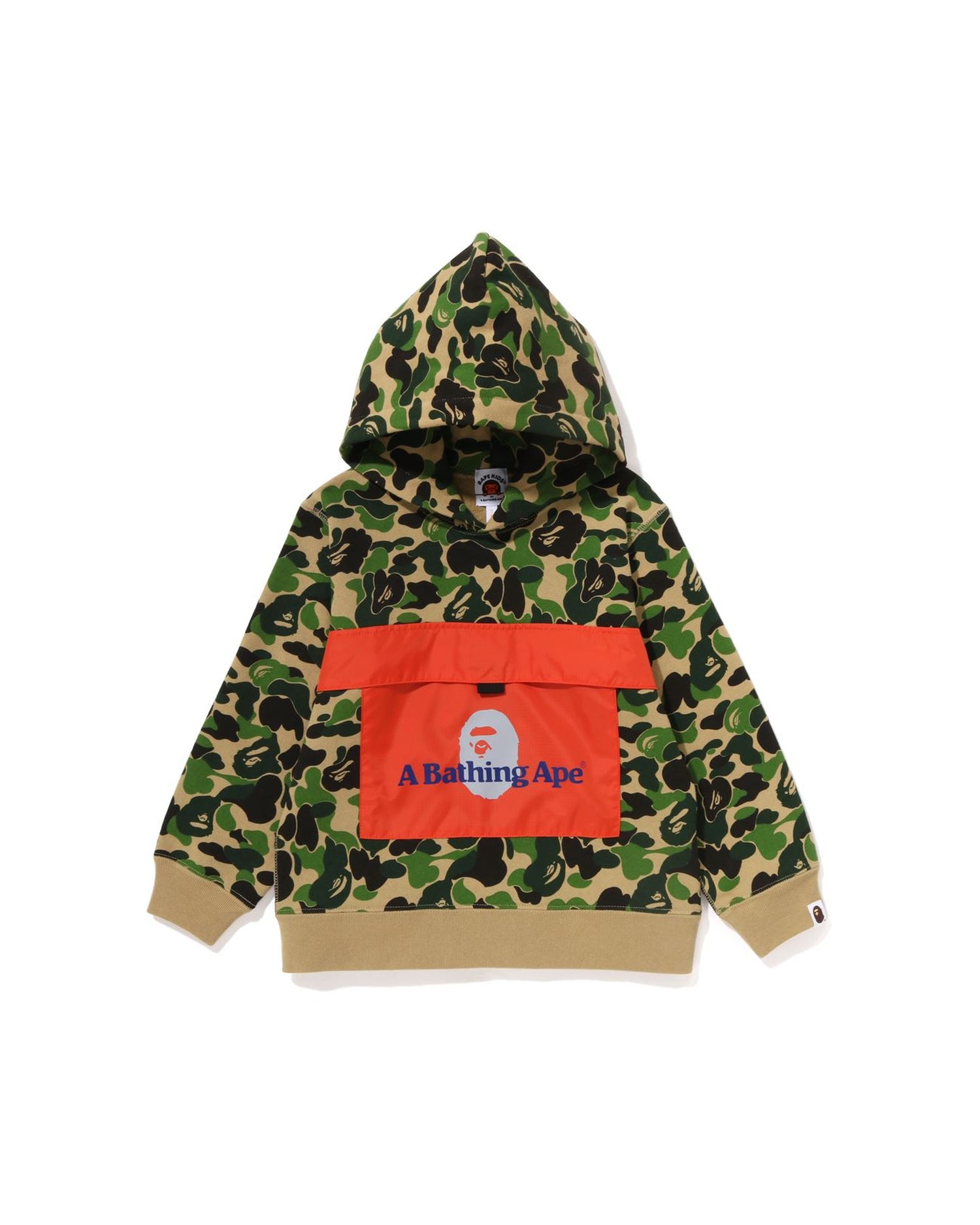 A BATHING APE® Kids ABC Camo Big Pocket Pullover Hoodie | Bape