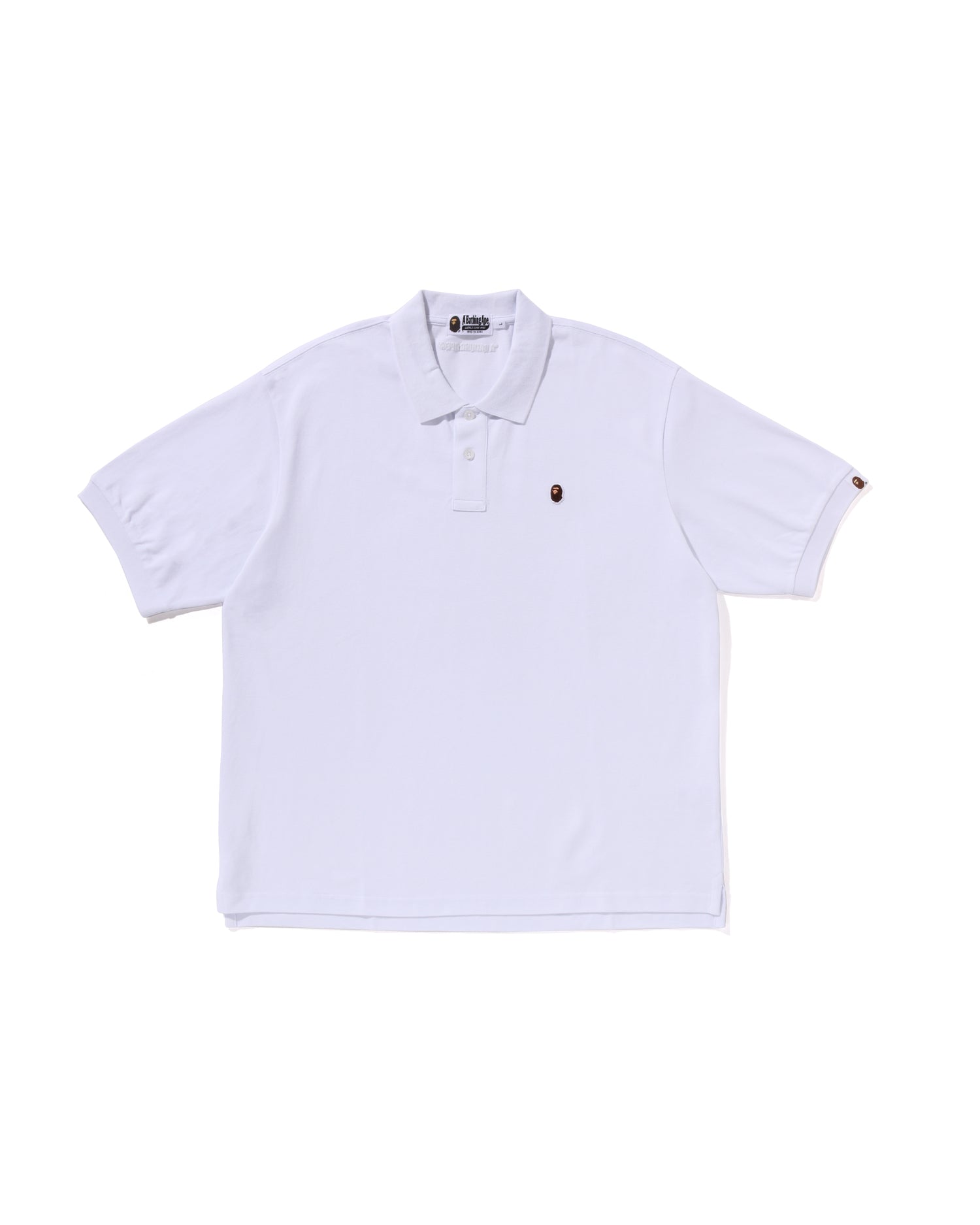 A BATHING APE® One Point Relaxed Fit Polo Shirt | Bape official