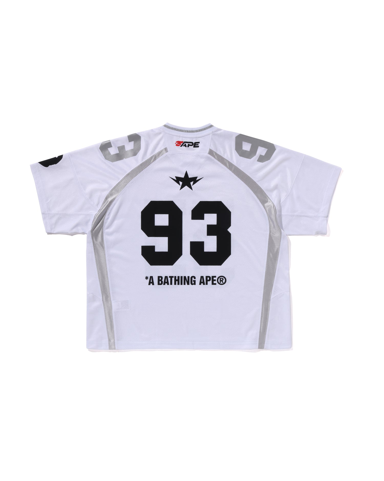 A BATHING APE® Line Camo Jacquard Relaxed Fit Football Jersey