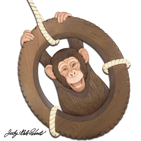 I-173 Monkey Business - intarsia.com Patterns Detail Photo