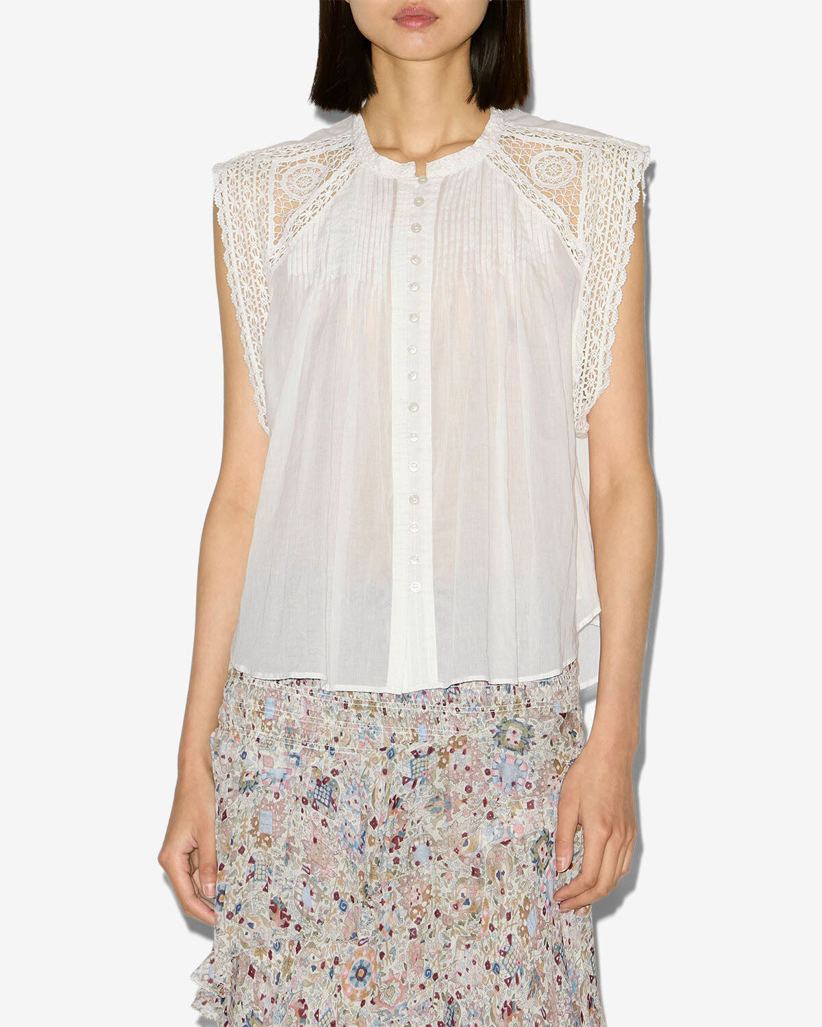 GRESIA TOP Woman white | ISABEL MARANT Official online store