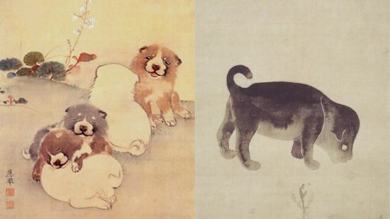 これなら日本画も楽しめる！かわいい子犬に惚れた江戸の5人の絵描き