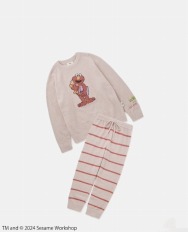 セサミ ストリート プルオーバー ルームウェア パジャマ ピンク エルモ