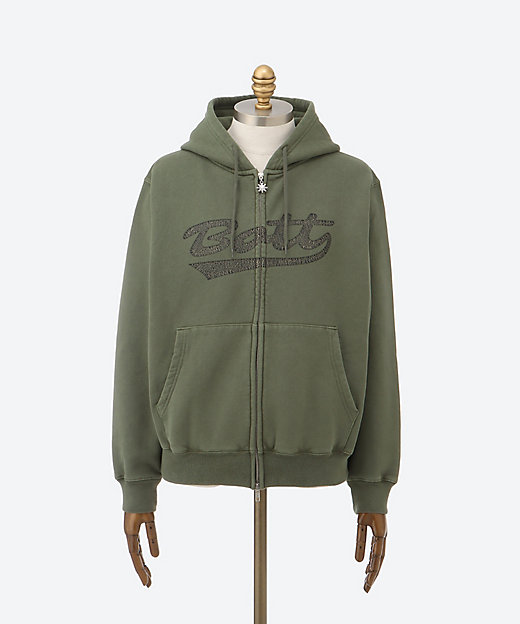 パーカ 25S－9－Washed Script Logo Zip