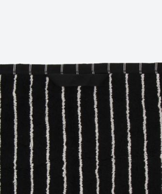 バスタオル Black Stripes 70×140cm | TEKLA