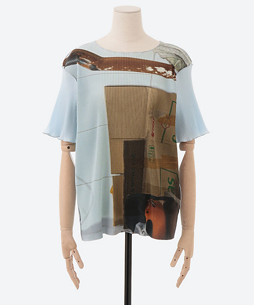 GRAPHIC WAVE RELAX TOP TDX5―G04