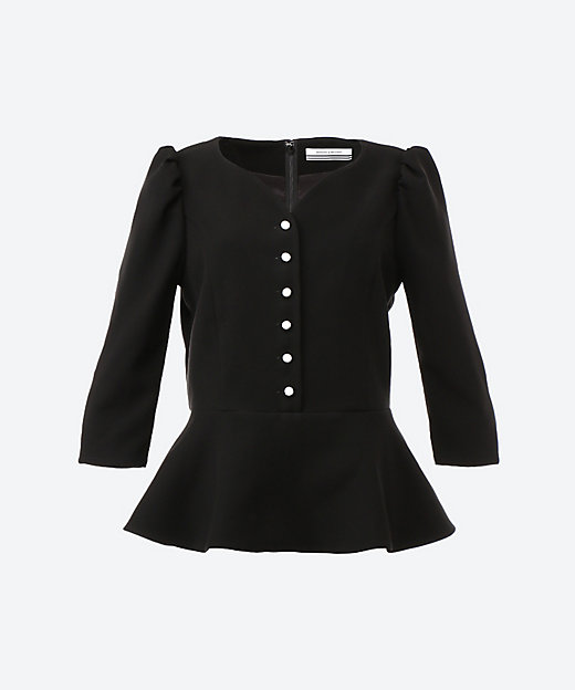 別注／定番HEART NECK TWILL BLOUSE | BORDERS at