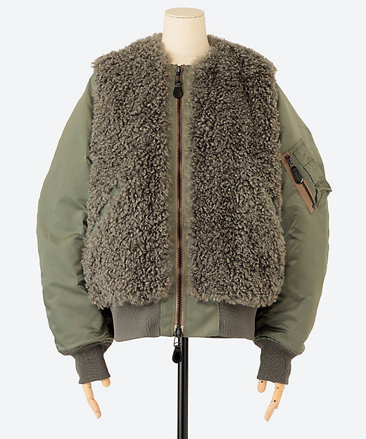 FAUX SHEARING TYPE MA―1 17426 | HYKE