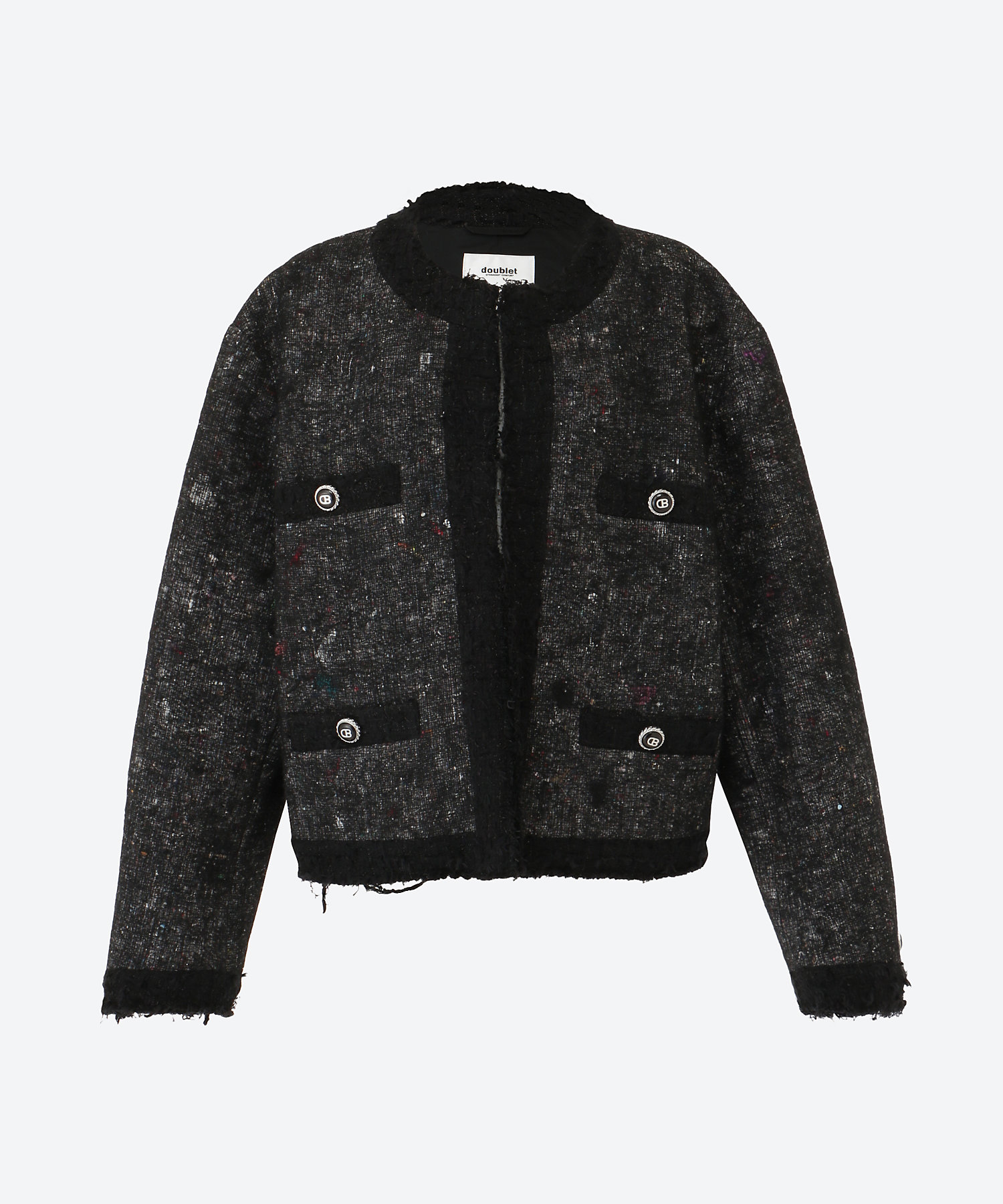 RECYCLED FELT TWEED―STYLE JACKET
