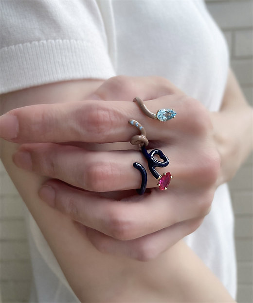 ベア・ボンジャスカ×アッシュ・ペー・フランス 40th リング