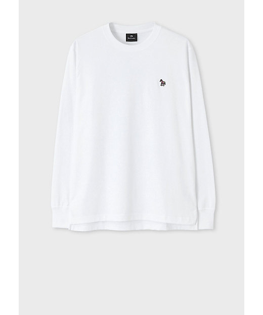 Sports Stripe Zebra” ワンポイント 長袖Tシャツ