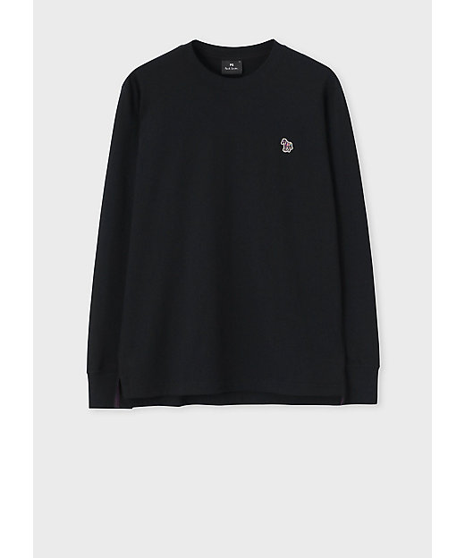 Sports Stripe Zebra” ワンポイント 長袖Tシャツ