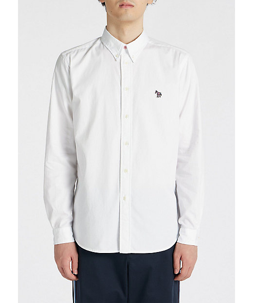 Sports Stripe Zebra” ワンポイント 長袖シャツ