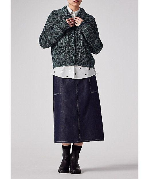 ウィメンズ ビッグカラー カーディガン（165506788N