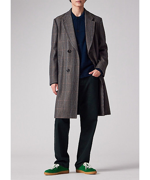 クラシックチェック バックベルト チェスターコート